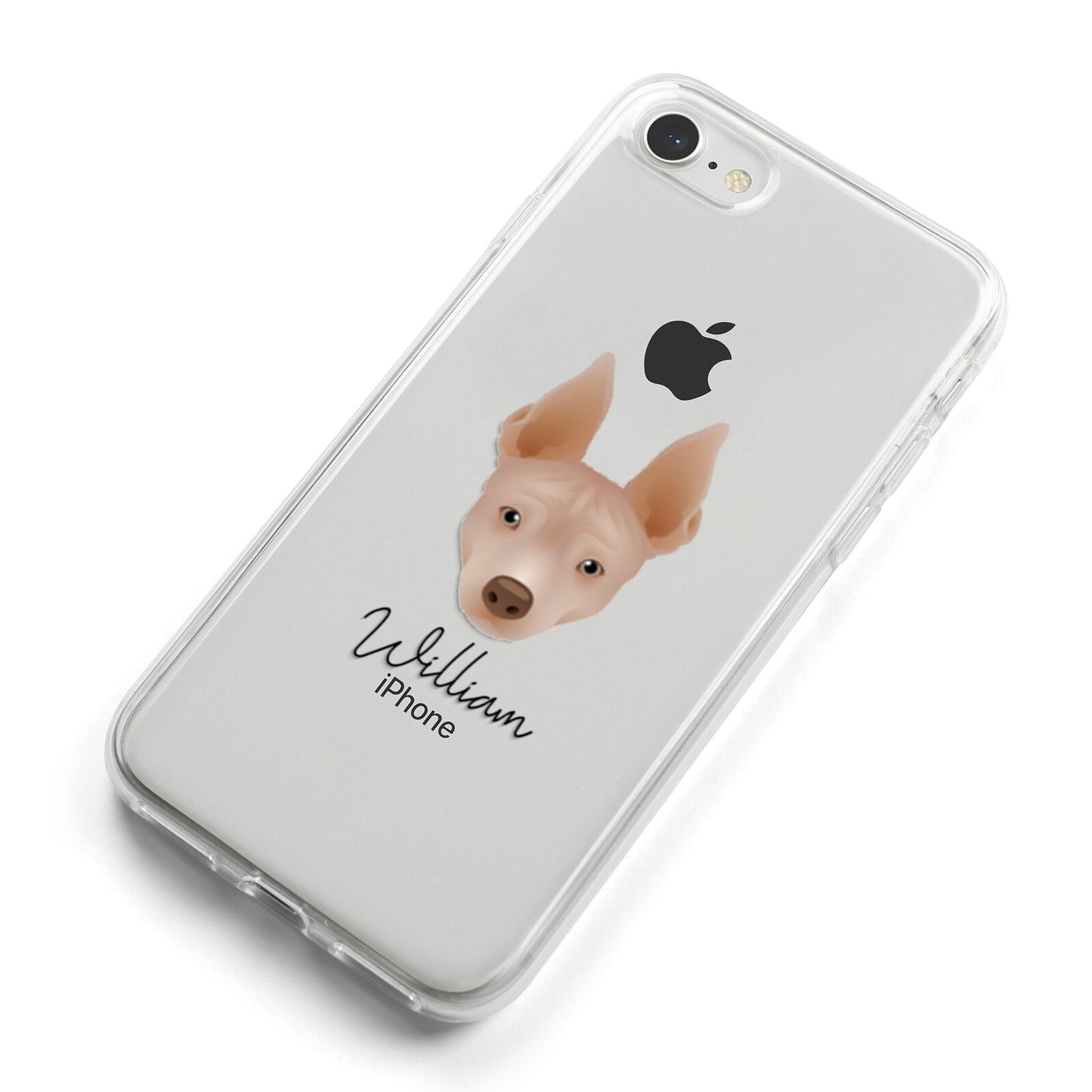 American Hairless Terrier Personalised iPhone 8 Bumper Case on Silver iPhone Alternative Image