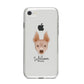 American Hairless Terrier Personalised iPhone 8 Bumper Case on Silver iPhone