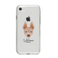 American Hairless Terrier Personalised iPhone 8 Bumper Case on Silver iPhone