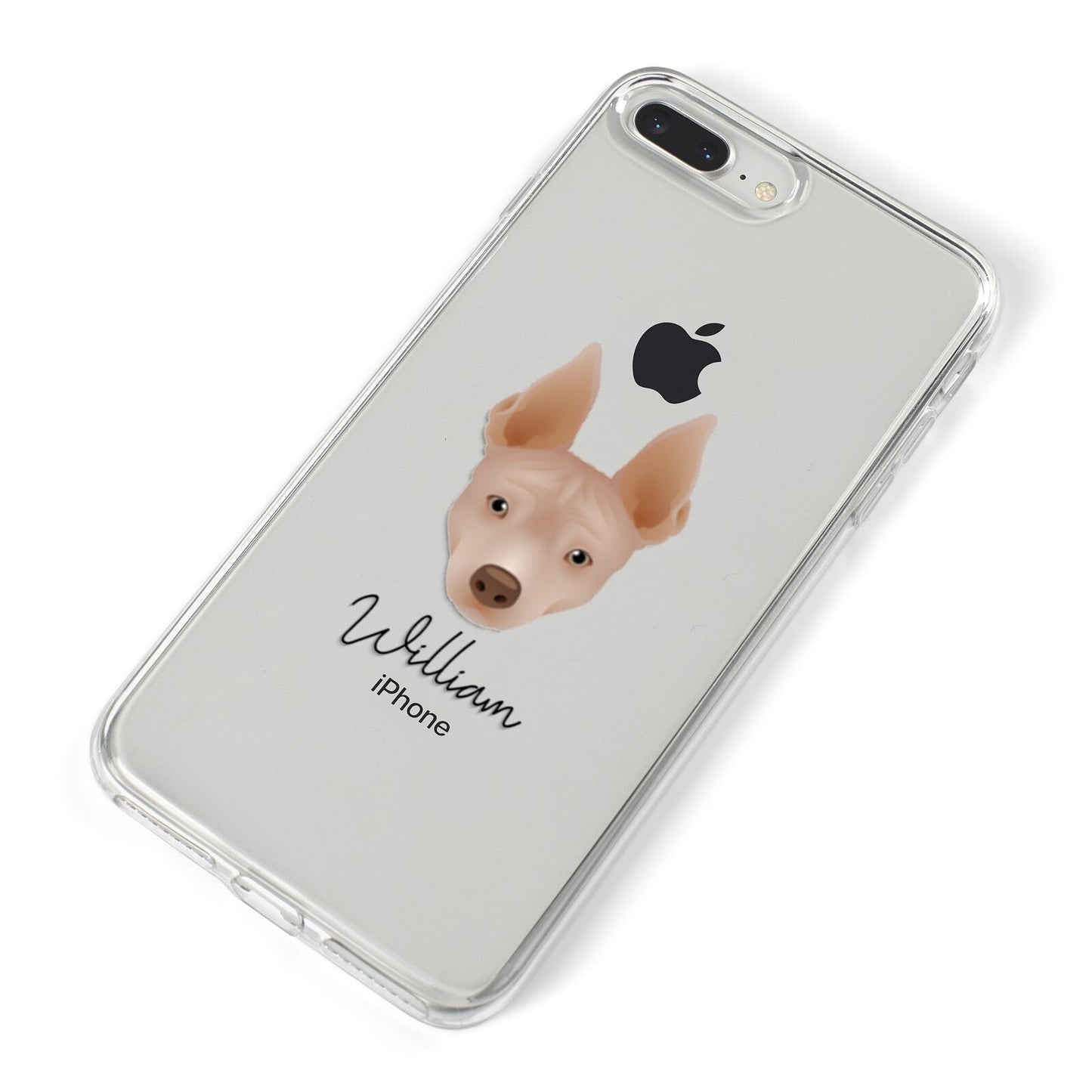 American Hairless Terrier Personalised iPhone 8 Plus Bumper Case on Silver iPhone Alternative Image