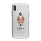 American Hairless Terrier Personalised iPhone X Bumper Case on Silver iPhone Alternative Image 1