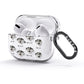 American Leopard Hound Icon with Name AirPods Glitter Case 3rd Gen Side Image