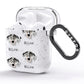 American Leopard Hound Icon with Name AirPods Glitter Case Side Image