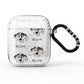 American Leopard Hound Icon with Name AirPods Glitter Case