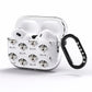American Leopard Hound Icon with Name AirPods Pro Clear Case Side Image