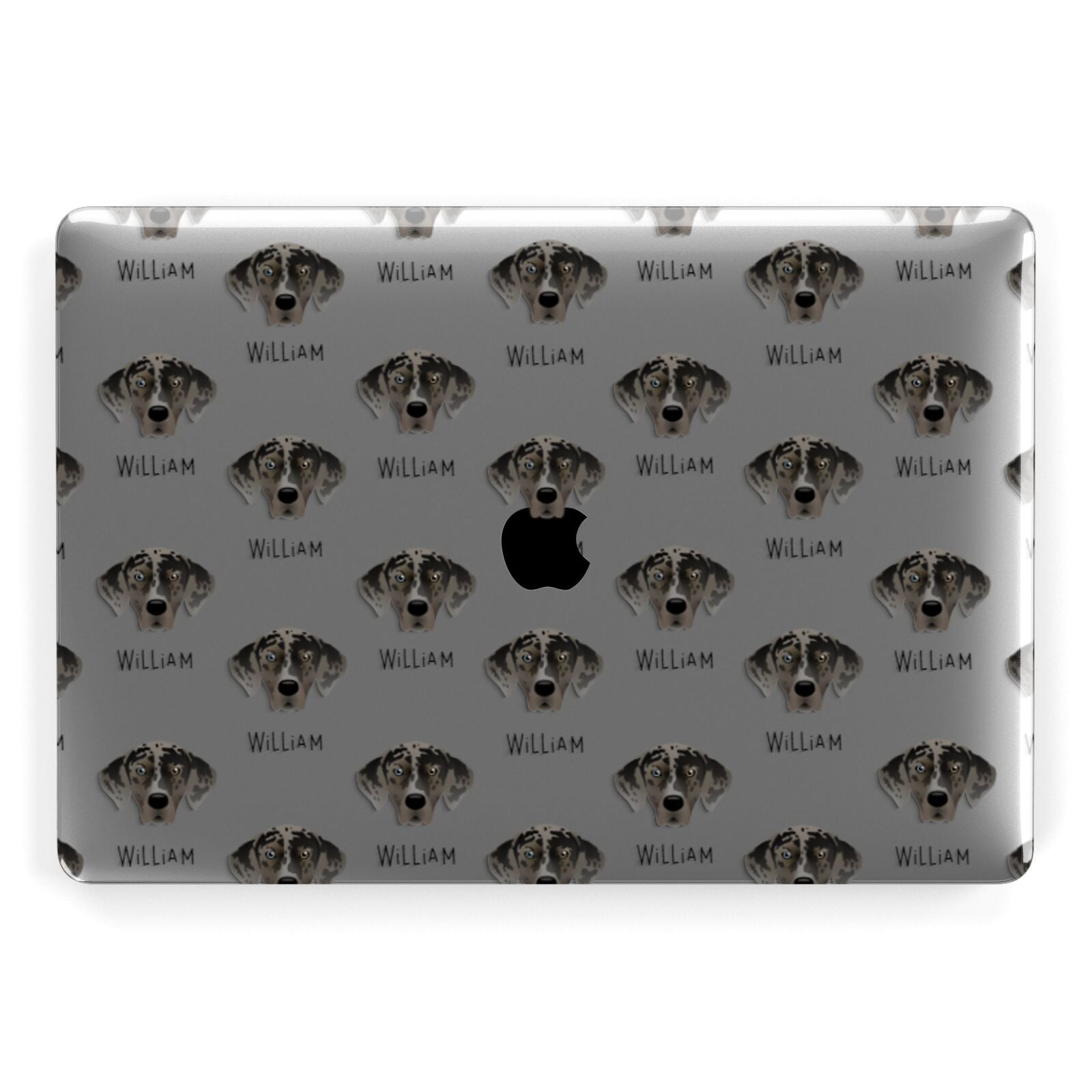 American Leopard Hound Icon with Name Apple MacBook Case