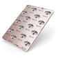 American Leopard Hound Icon with Name Apple iPad Case on Rose Gold iPad Side View