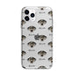 American Leopard Hound Icon with Name Apple iPhone 11 Pro in Silver with Bumper Case