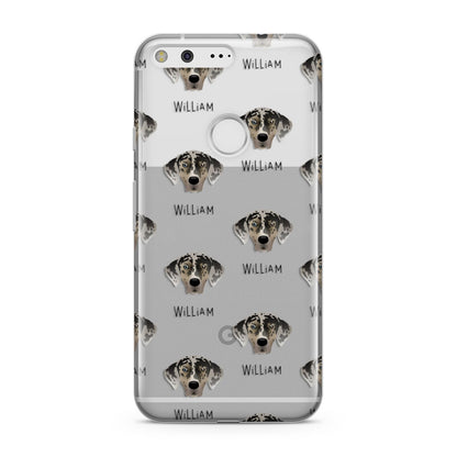 American Leopard Hound Icon with Name Google Pixel Case