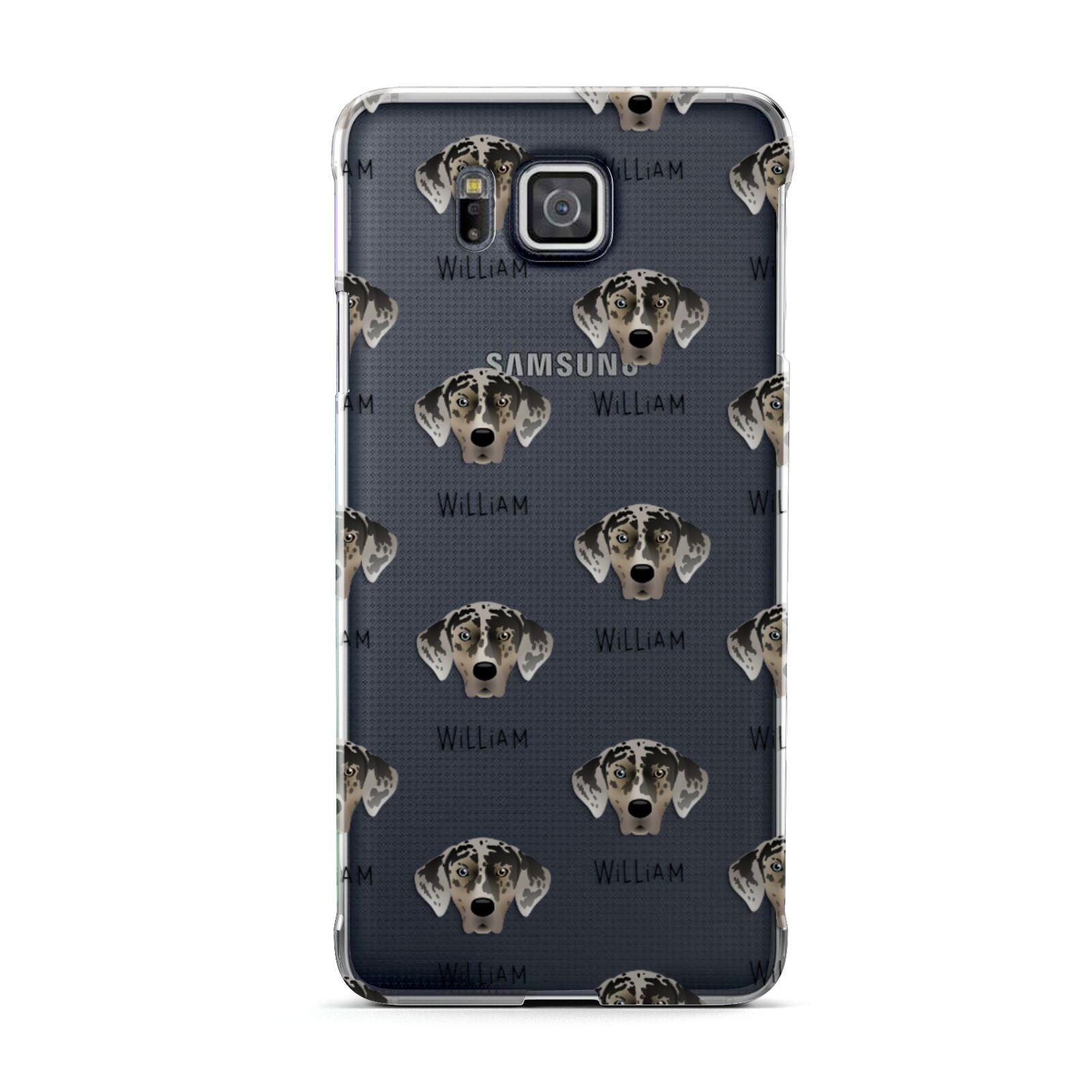 American Leopard Hound Icon with Name Samsung Galaxy Alpha Case