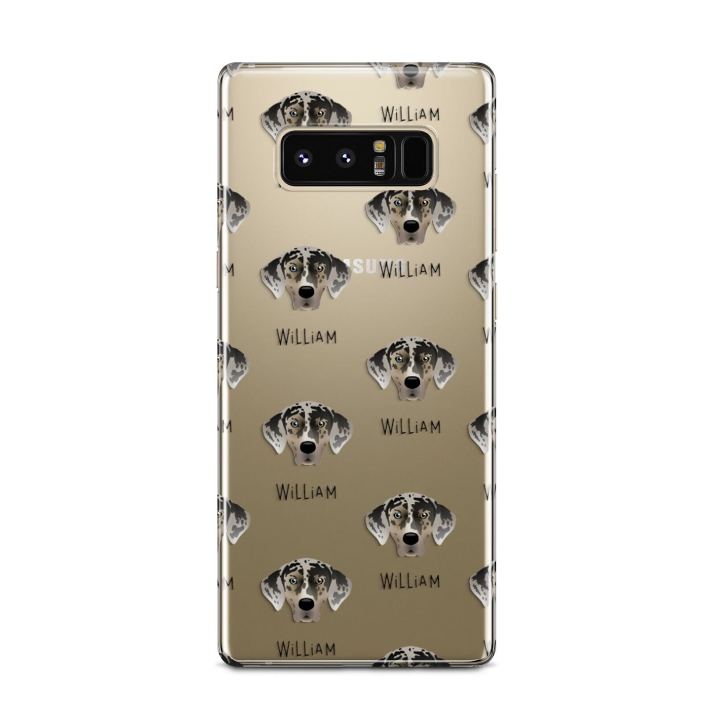 American Leopard Hound Icon with Name Samsung Galaxy Note 8 Case