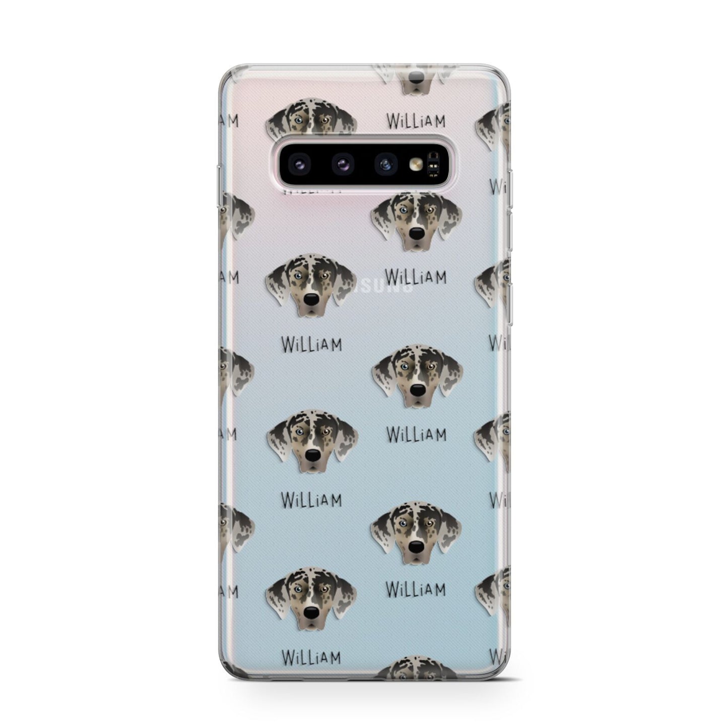 American Leopard Hound Icon with Name Samsung Galaxy S10 Case