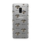 American Leopard Hound Icon with Name Samsung Galaxy S9 Plus Case on Silver phone