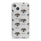 American Leopard Hound Icon with Name iPhone 13 Clear Bumper Case