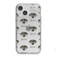 American Leopard Hound Icon with Name iPhone 13 Mini TPU Impact Case with White Edges