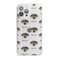 American Leopard Hound Icon with Name iPhone 13 Pro Max Clear Bumper Case