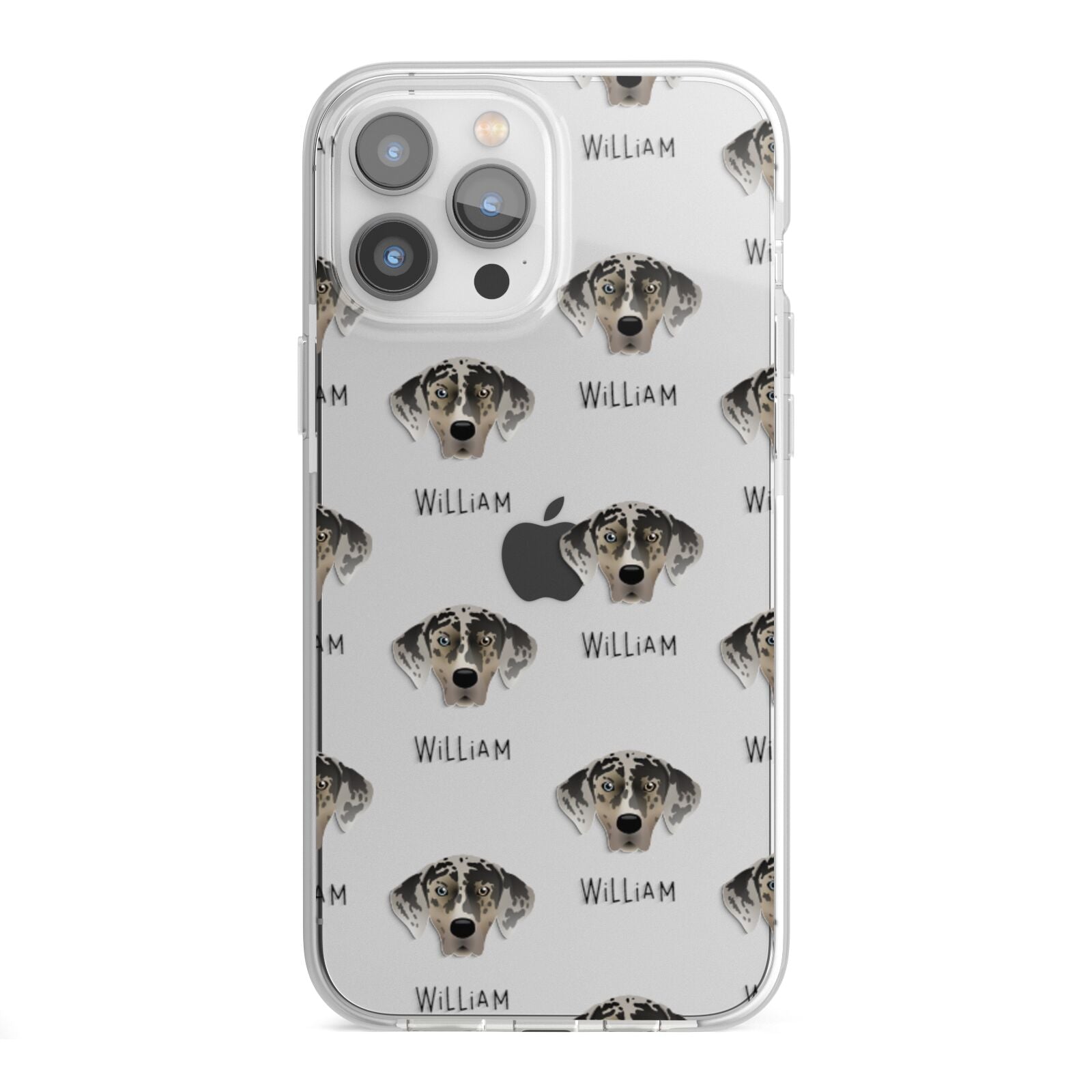 American Leopard Hound Icon with Name iPhone 13 Pro Max TPU Impact Case with White Edges