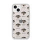 American Leopard Hound Icon with Name iPhone 14 Glitter Tough Case Starlight