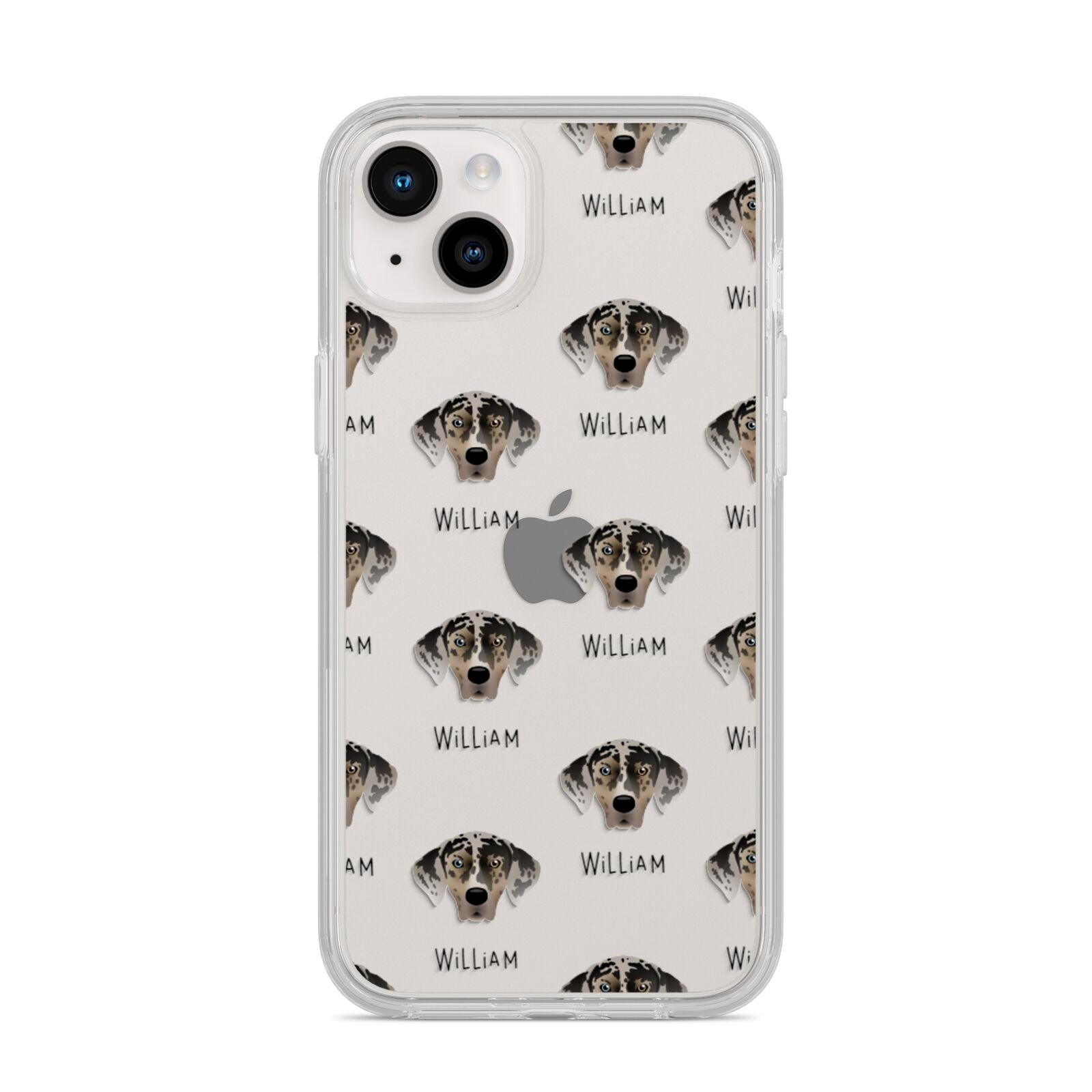 American Leopard Hound Icon with Name iPhone 14 Plus Clear Tough Case Starlight