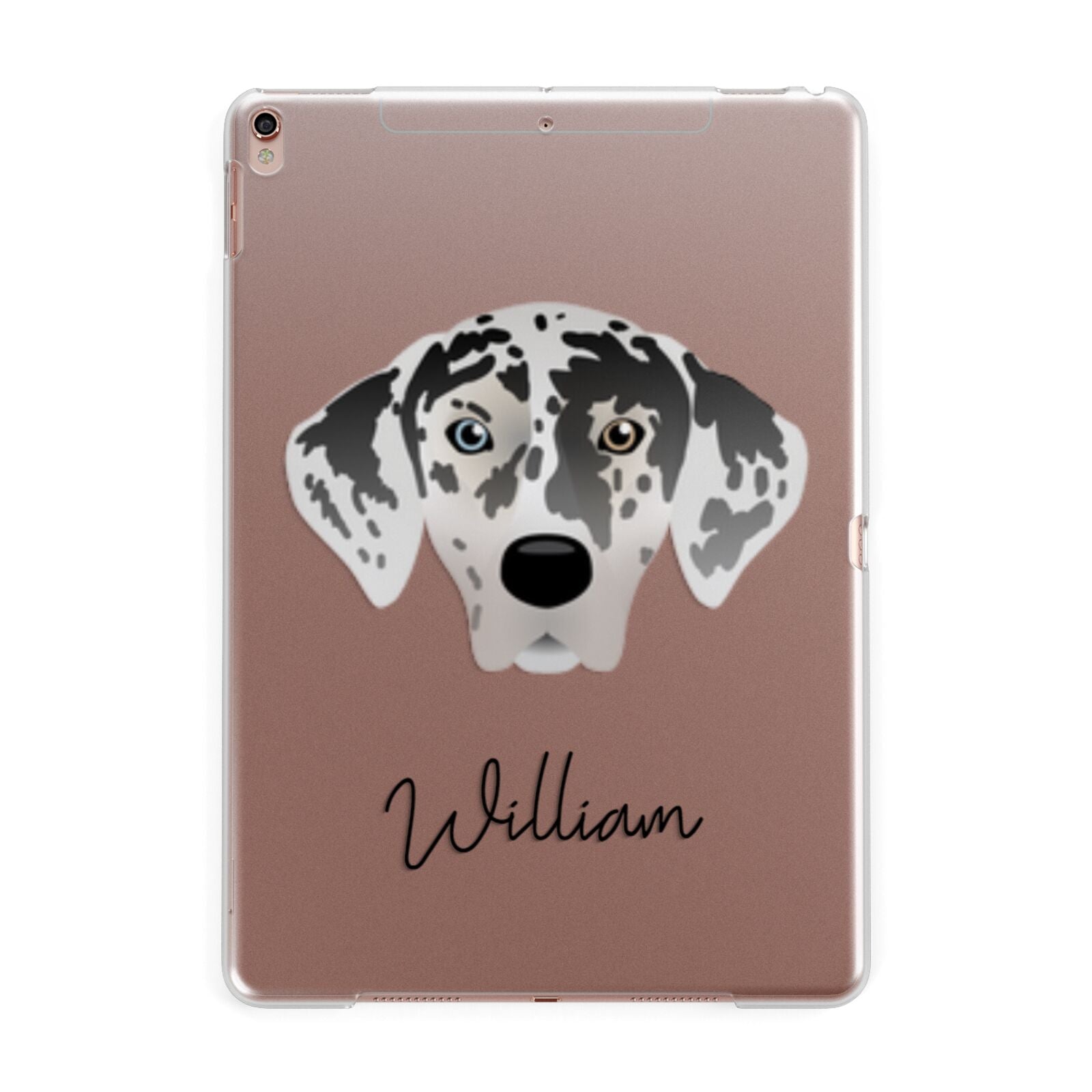 American Leopard Hound Personalised Apple iPad Rose Gold Case