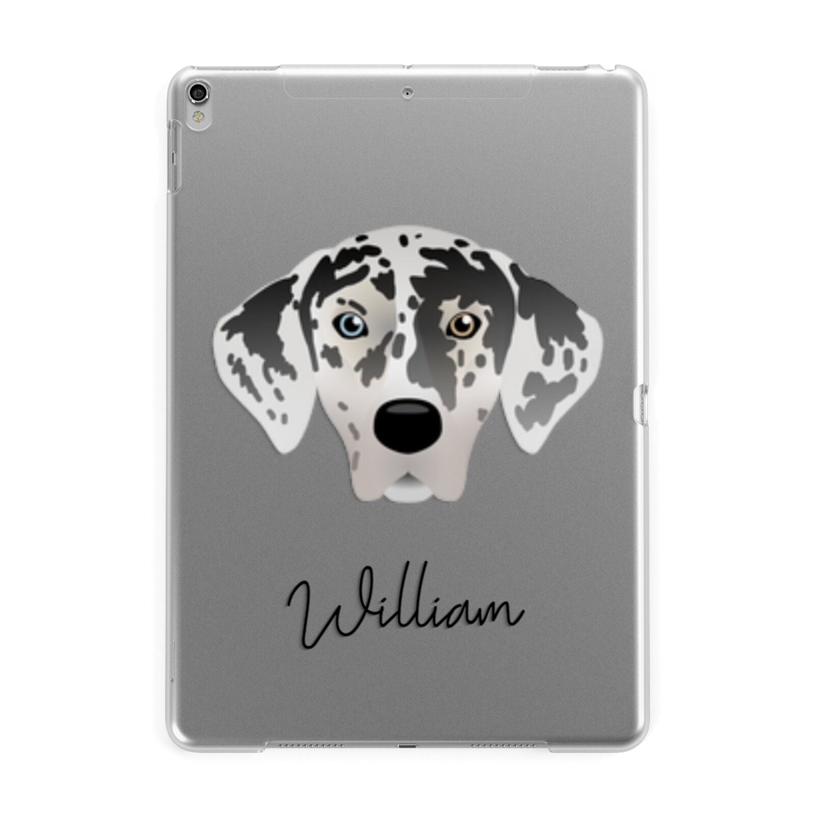 American Leopard Hound Personalised Apple iPad Silver Case