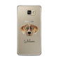 American Leopard Hound Personalised Samsung Galaxy A5 2016 Case on gold phone