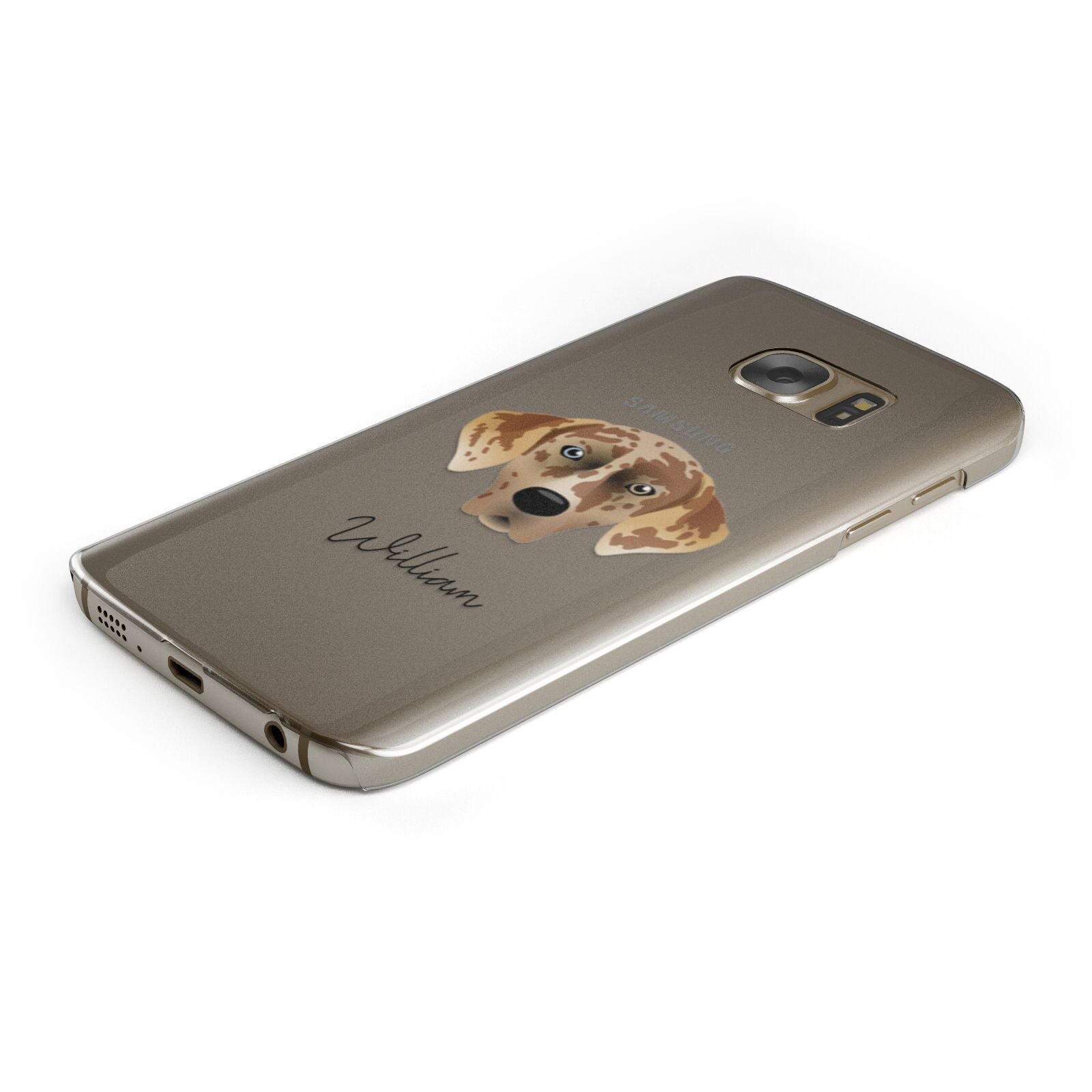 American Leopard Hound Personalised Samsung Galaxy Case Bottom Cutout