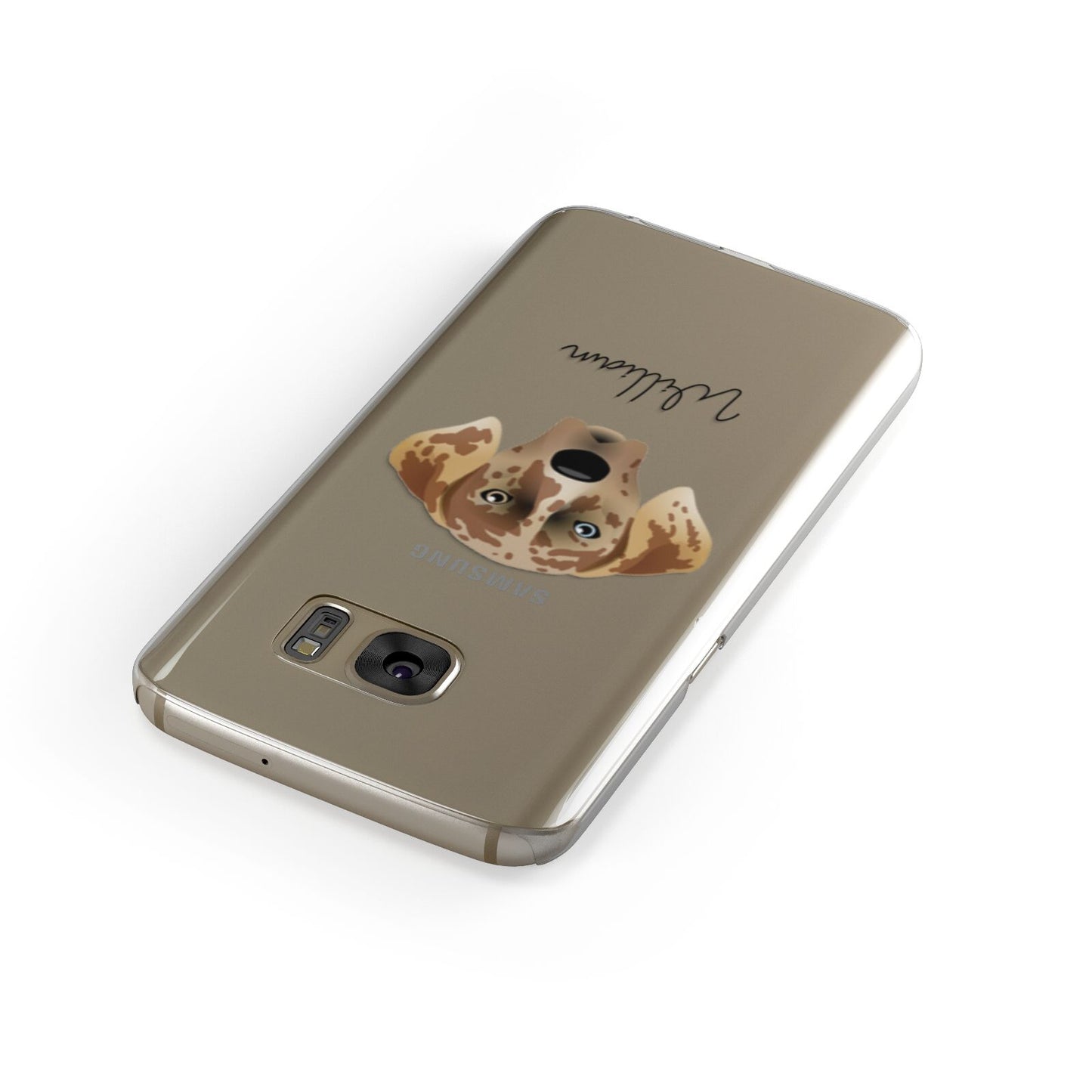 American Leopard Hound Personalised Samsung Galaxy Case Front Close Up