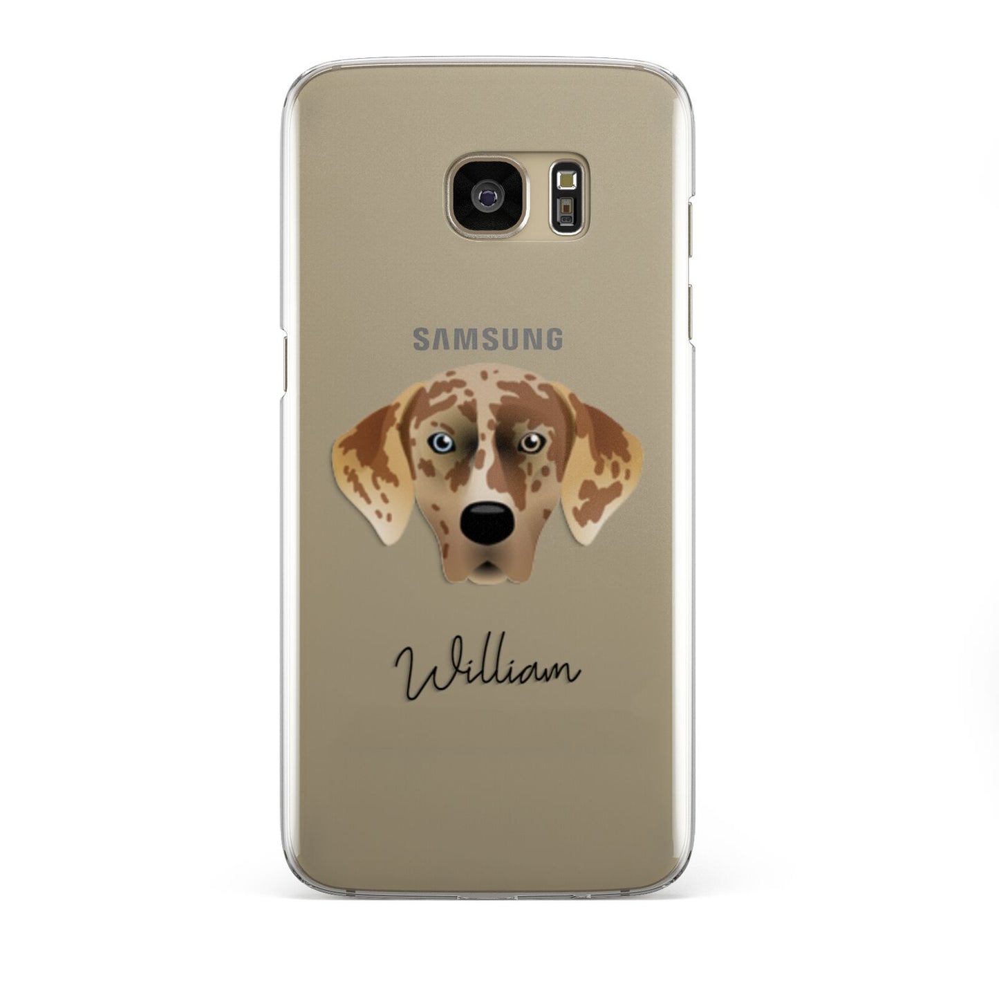 American Leopard Hound Personalised Samsung Galaxy S7 Edge Case