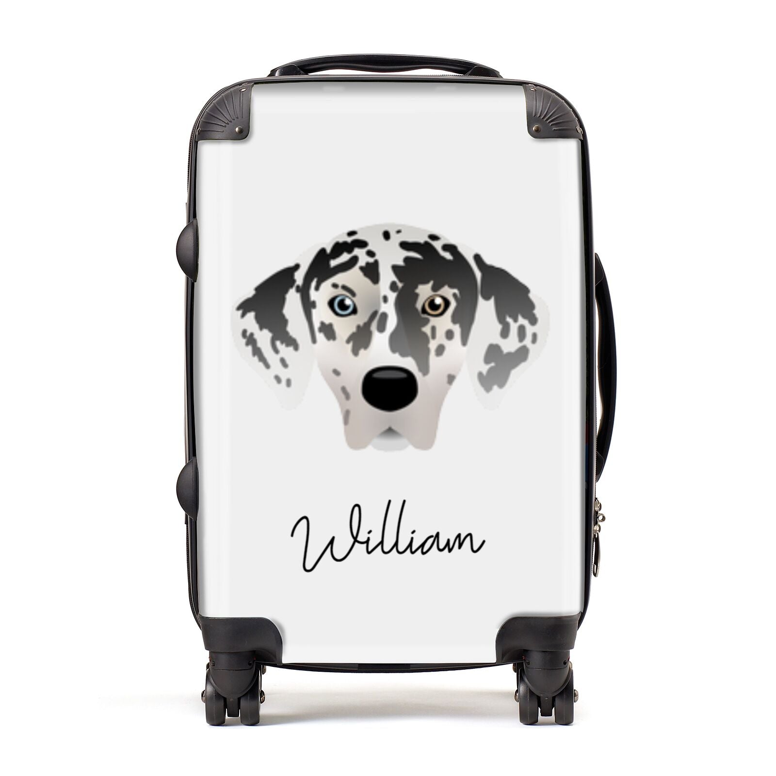 American Leopard Hound Personalised Suitcase