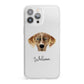 American Leopard Hound Personalised iPhone 13 Pro Max Clear Bumper Case