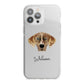 American Leopard Hound Personalised iPhone 13 Pro Max TPU Impact Case with White Edges