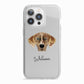 American Leopard Hound Personalised iPhone 13 Pro TPU Impact Case with White Edges