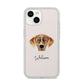 American Leopard Hound Personalised iPhone 14 Clear Tough Case Starlight