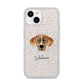 American Leopard Hound Personalised iPhone 14 Glitter Tough Case Starlight
