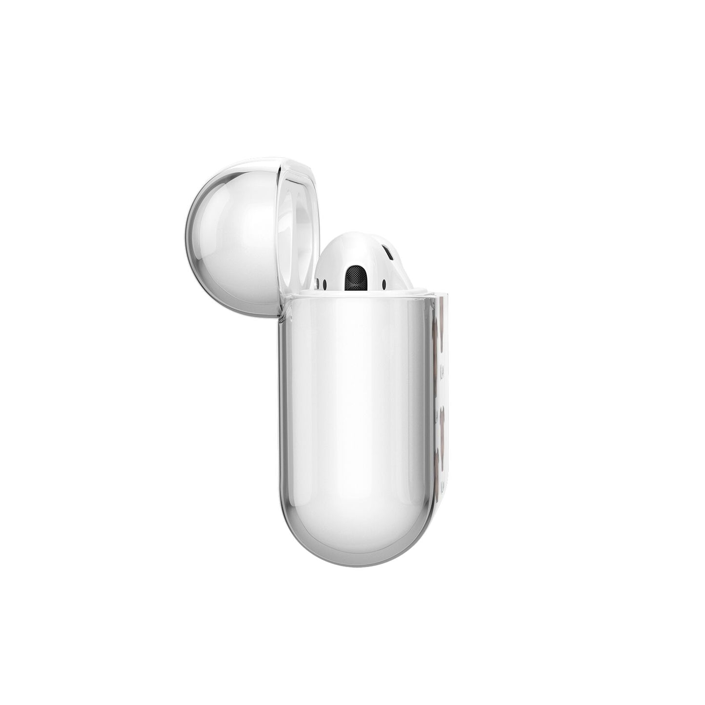 American Pit Bull Terrier Icon with Name AirPods Case Side Angle