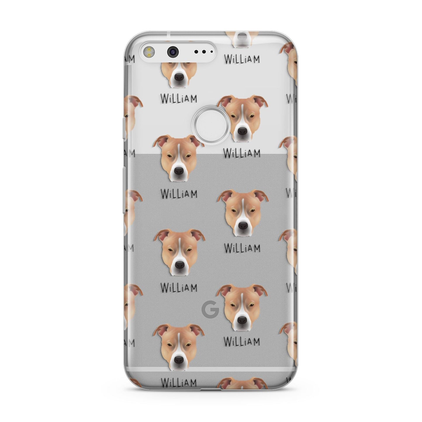 American Pit Bull Terrier Icon with Name Google Pixel Case