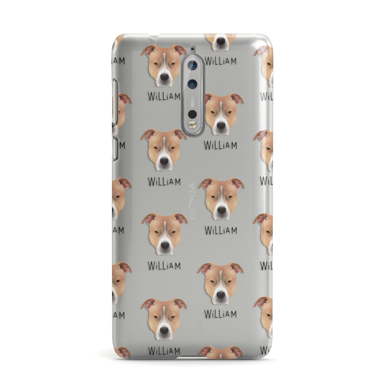 American Pit Bull Terrier Icon with Name Nokia Case