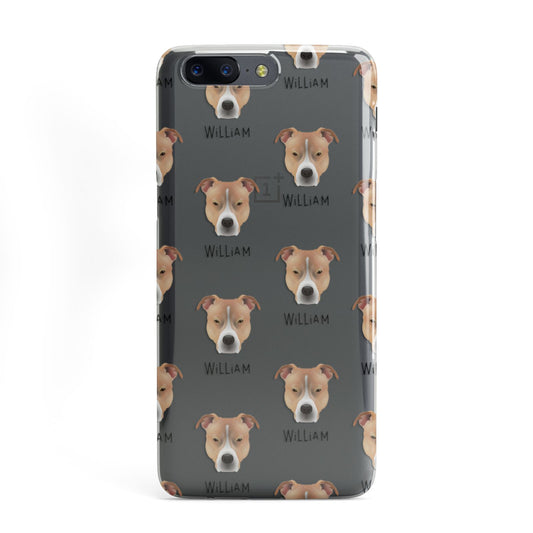 American Pit Bull Terrier Icon with Name OnePlus Case