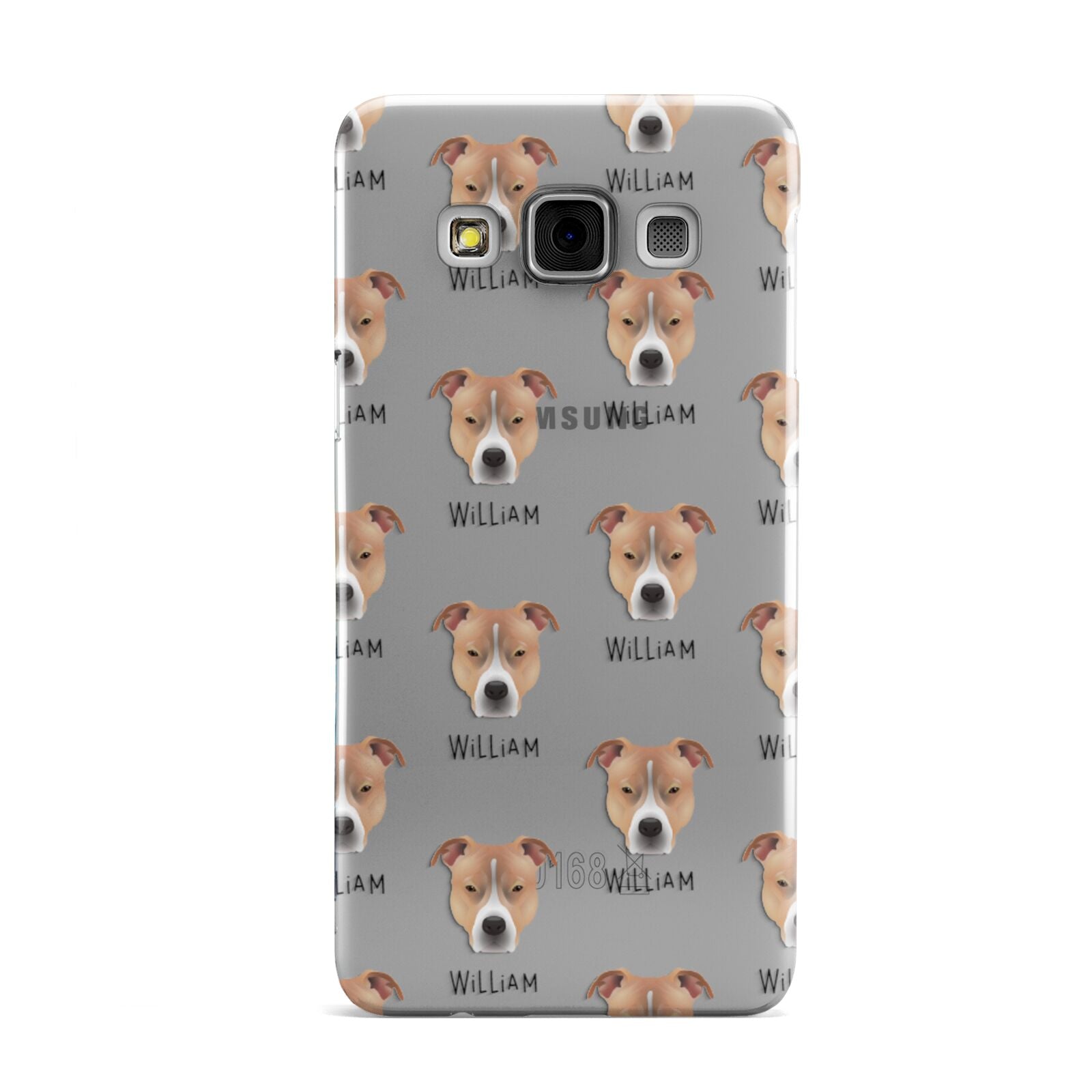 American Pit Bull Terrier Icon with Name Samsung Galaxy A3 Case