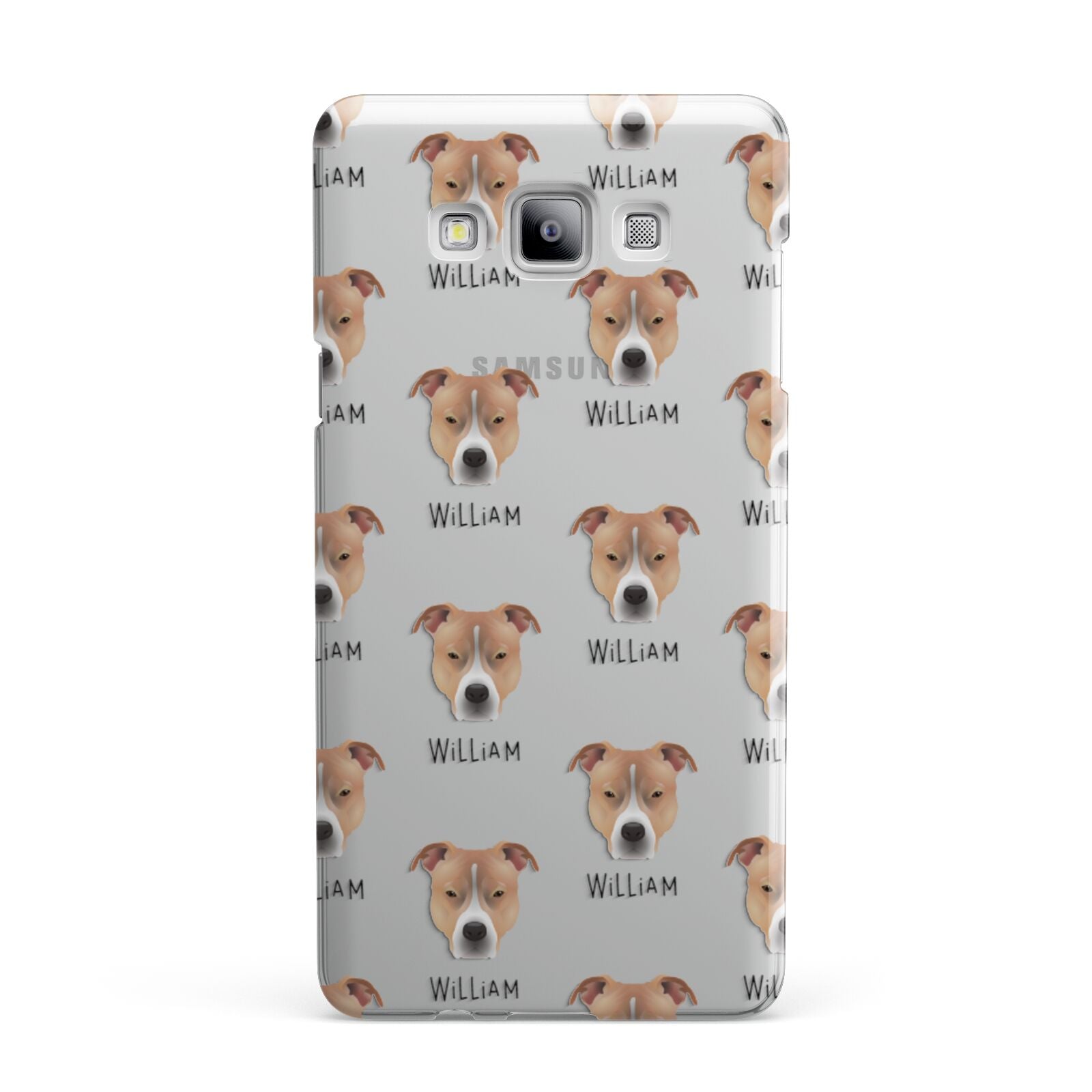 American Pit Bull Terrier Icon with Name Samsung Galaxy A7 2015 Case