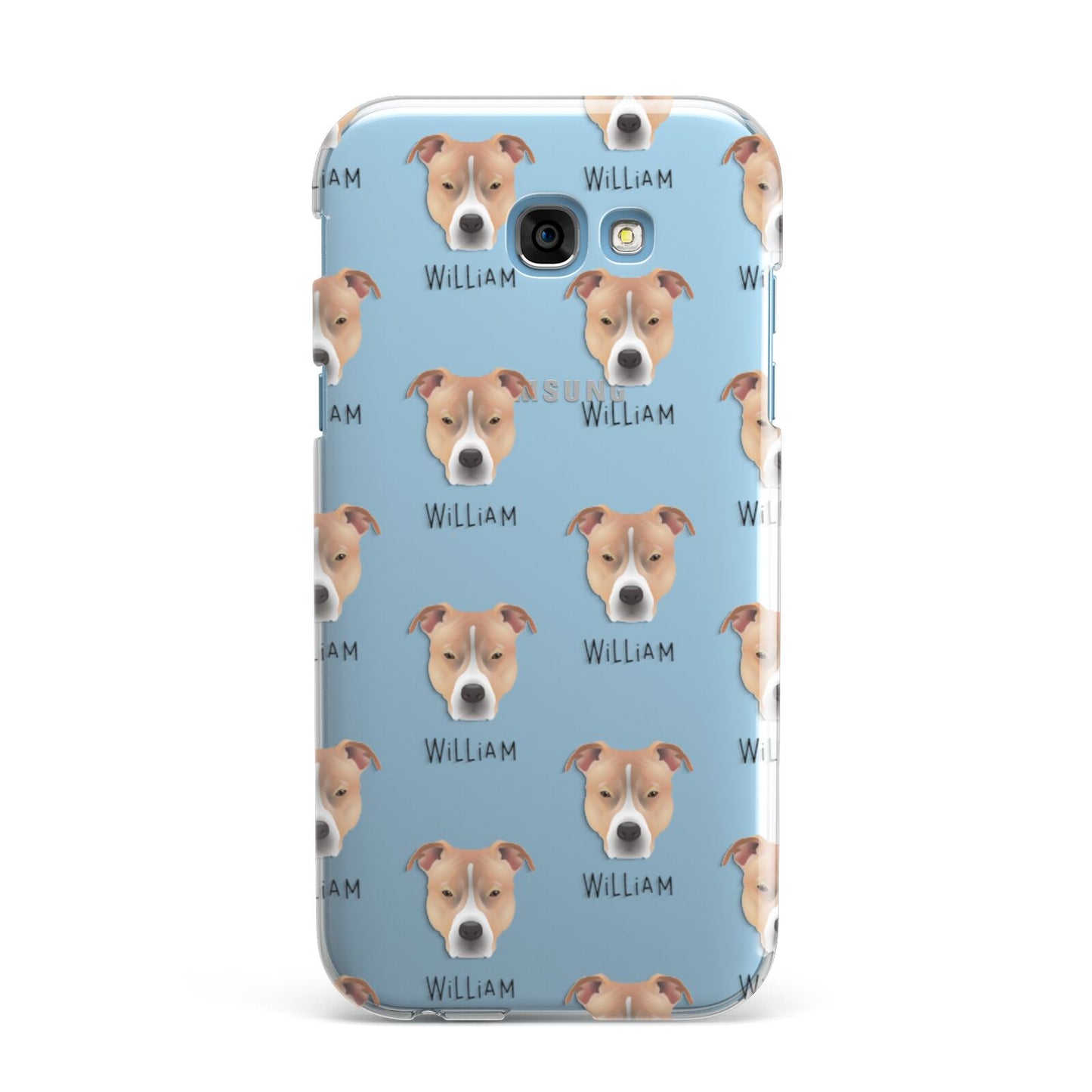 American Pit Bull Terrier Icon with Name Samsung Galaxy A7 2017 Case