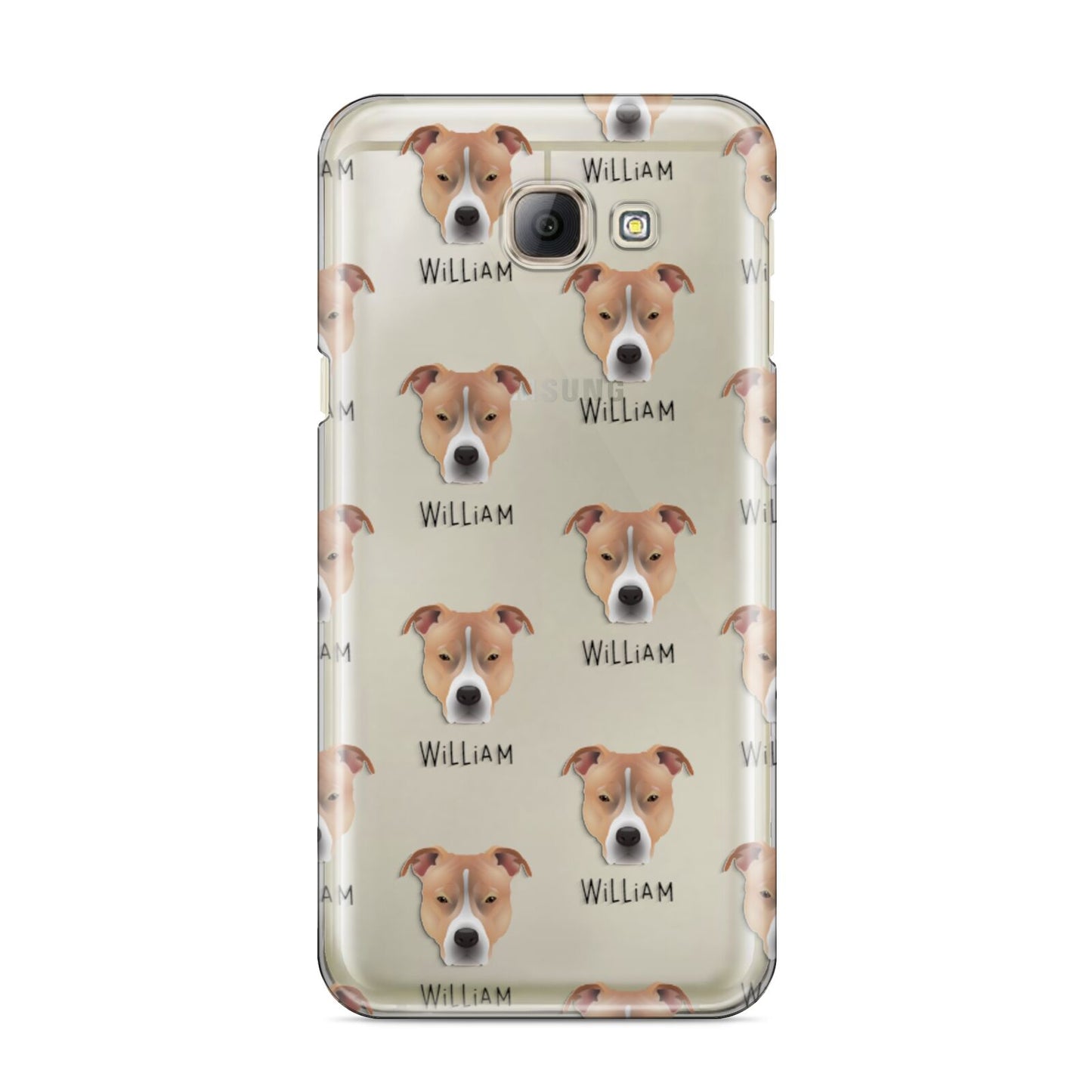 American Pit Bull Terrier Icon with Name Samsung Galaxy A8 2016 Case