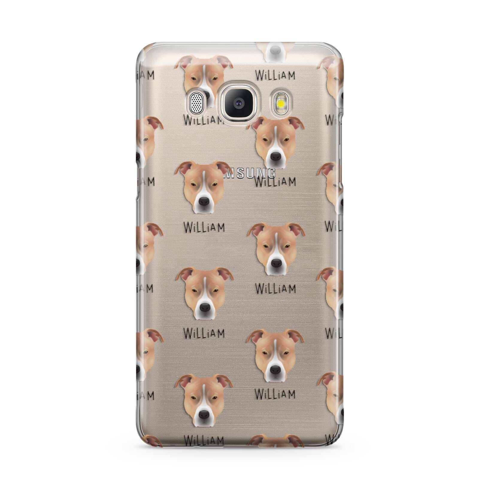 American Pit Bull Terrier Icon with Name Samsung Galaxy J5 2016 Case