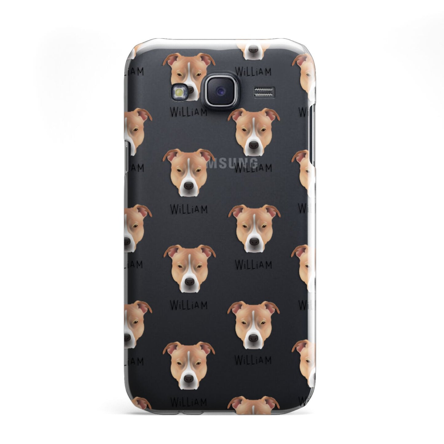 American Pit Bull Terrier Icon with Name Samsung Galaxy J5 Case