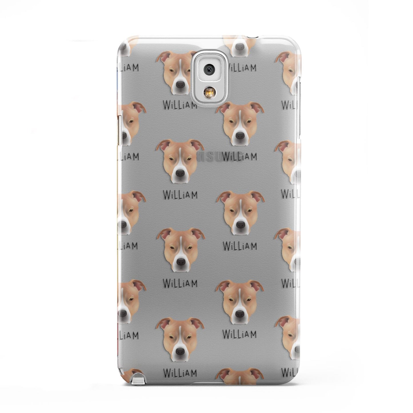American Pit Bull Terrier Icon with Name Samsung Galaxy Note 3 Case