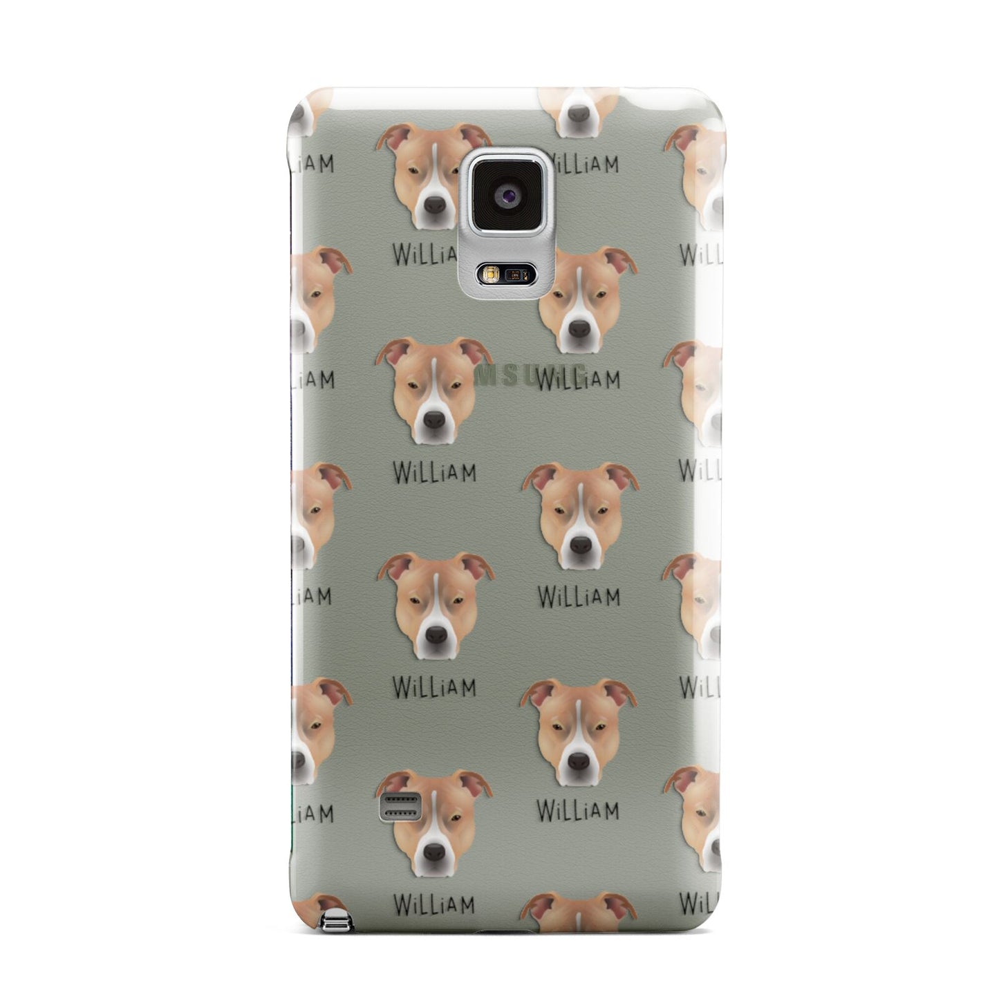 American Pit Bull Terrier Icon with Name Samsung Galaxy Note 4 Case