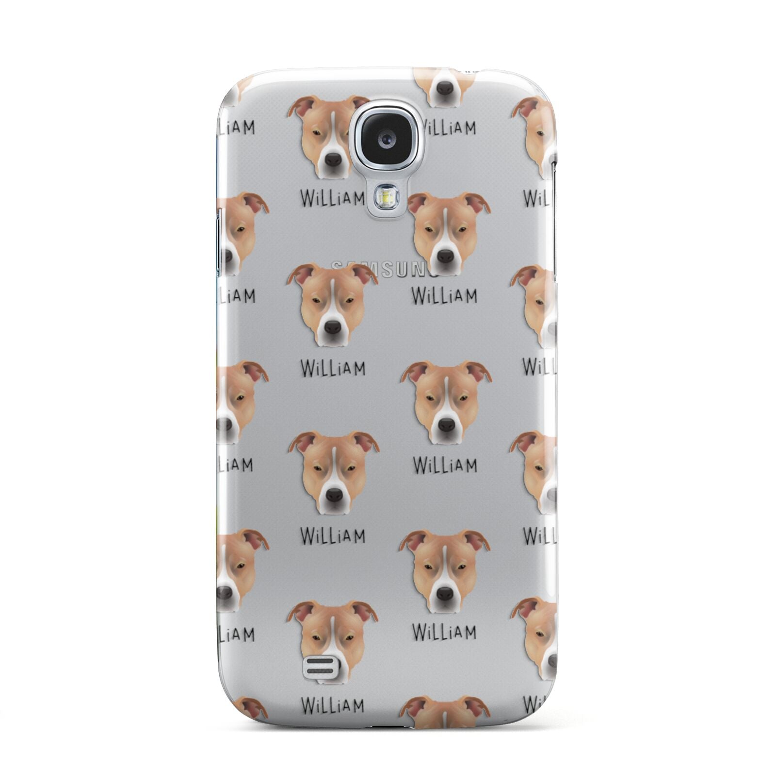 American Pit Bull Terrier Icon with Name Samsung Galaxy S4 Case