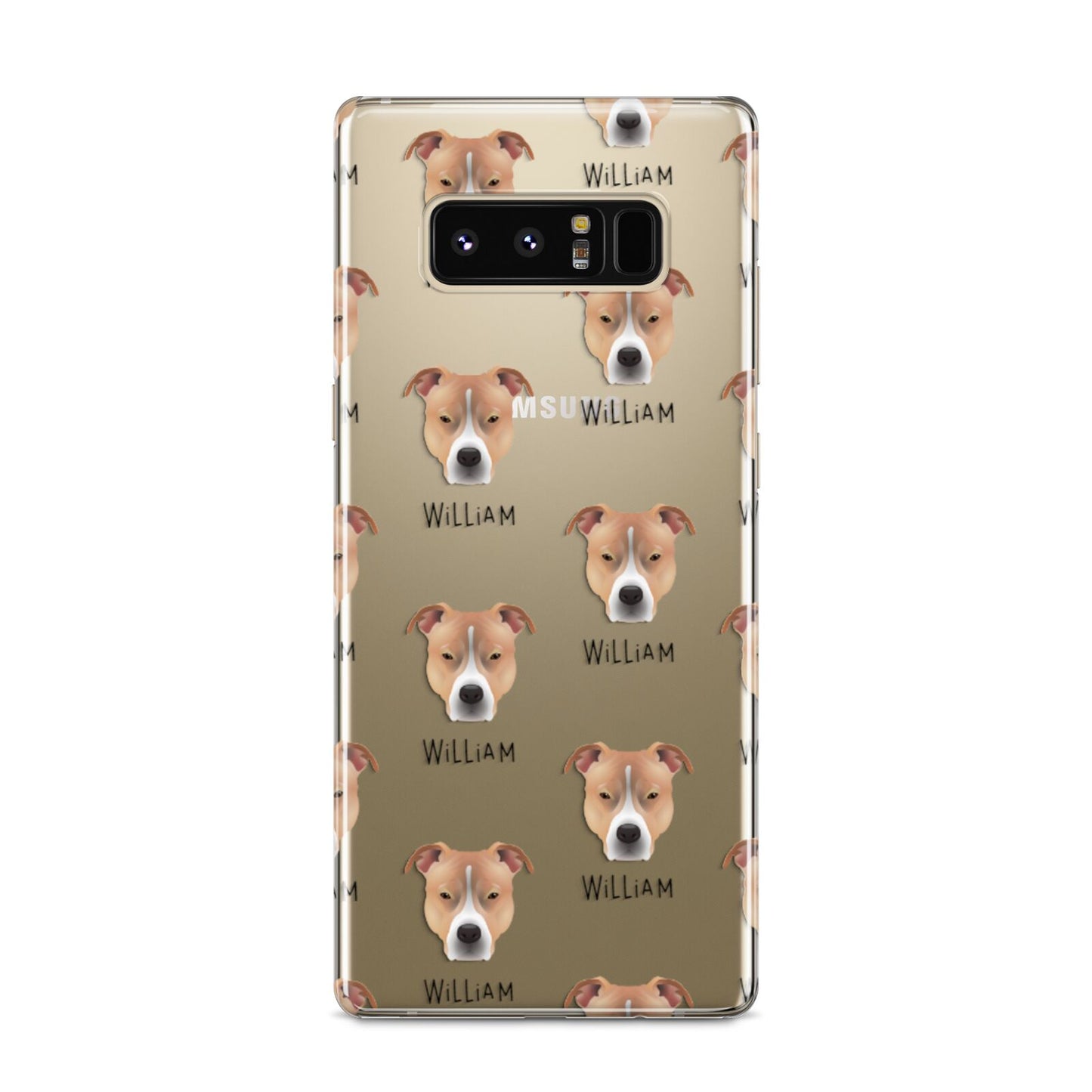 American Pit Bull Terrier Icon with Name Samsung Galaxy S8 Case