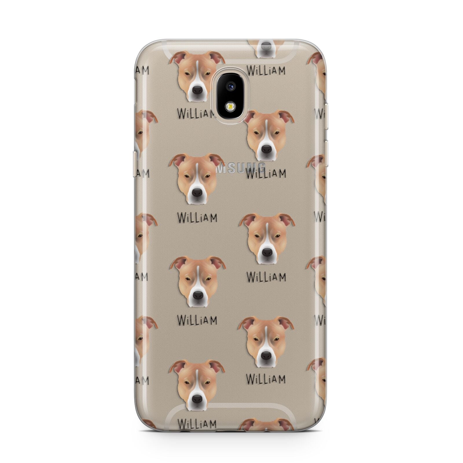 American Pit Bull Terrier Icon with Name Samsung J5 2017 Case